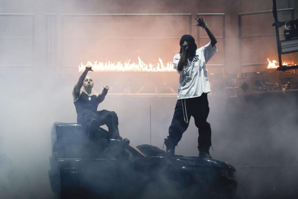 Playboi Carti performs at Rolling Loud at SoFi Stadium.