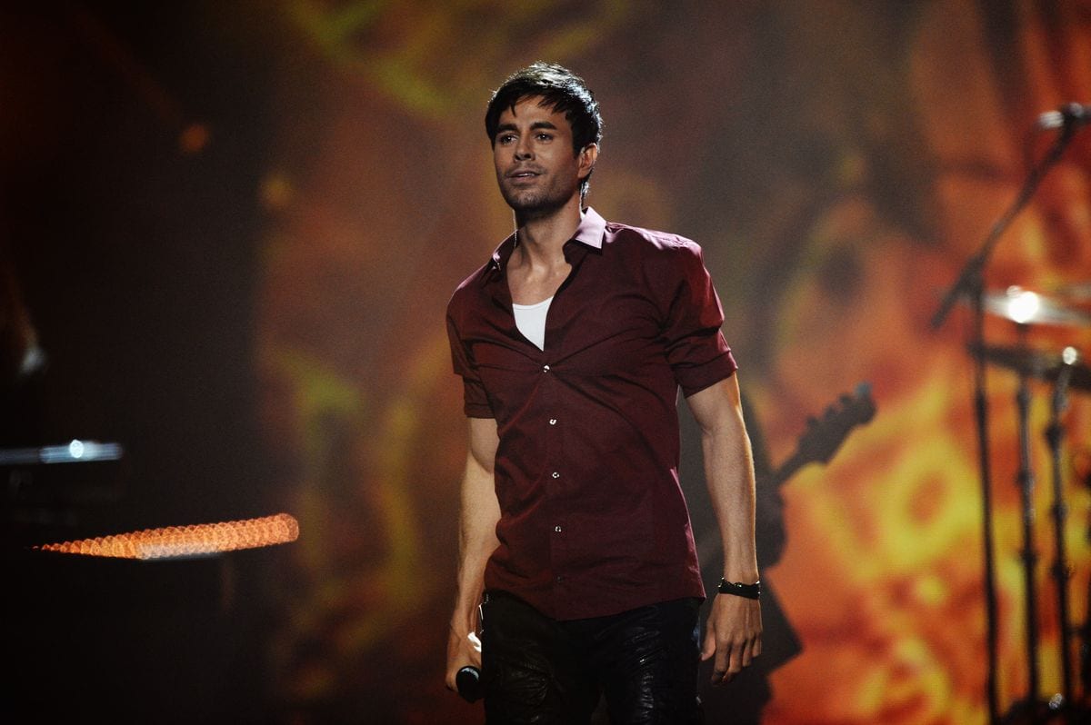 Enrique Iglesias performs on stage during the MTV EMA's