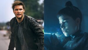 split image of jack reynor and laia costa who will star in the mummy by lee cronin