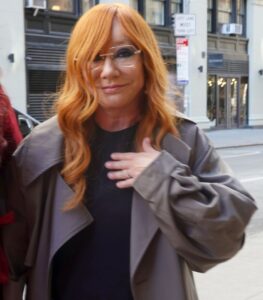 Tori Amos walking in New York City.