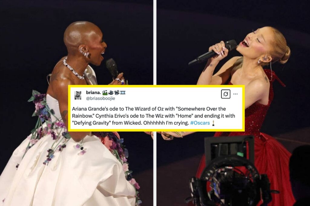 Ariana Grande And Cynthia Erivo's Oscar Performance Birthed A New Meme And A Lot Of Tears, And It Was Honestly Worth It