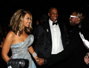 Beyoncé, Jay-Z and Ye at the 2008 Grammys.