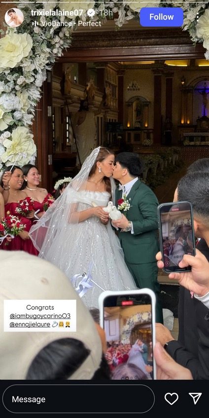 Bugoy Cariño, EJ Laure tie the knot