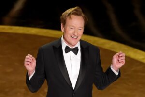 Conan O'Brien started the Academy Awards with a bang on Sunday.