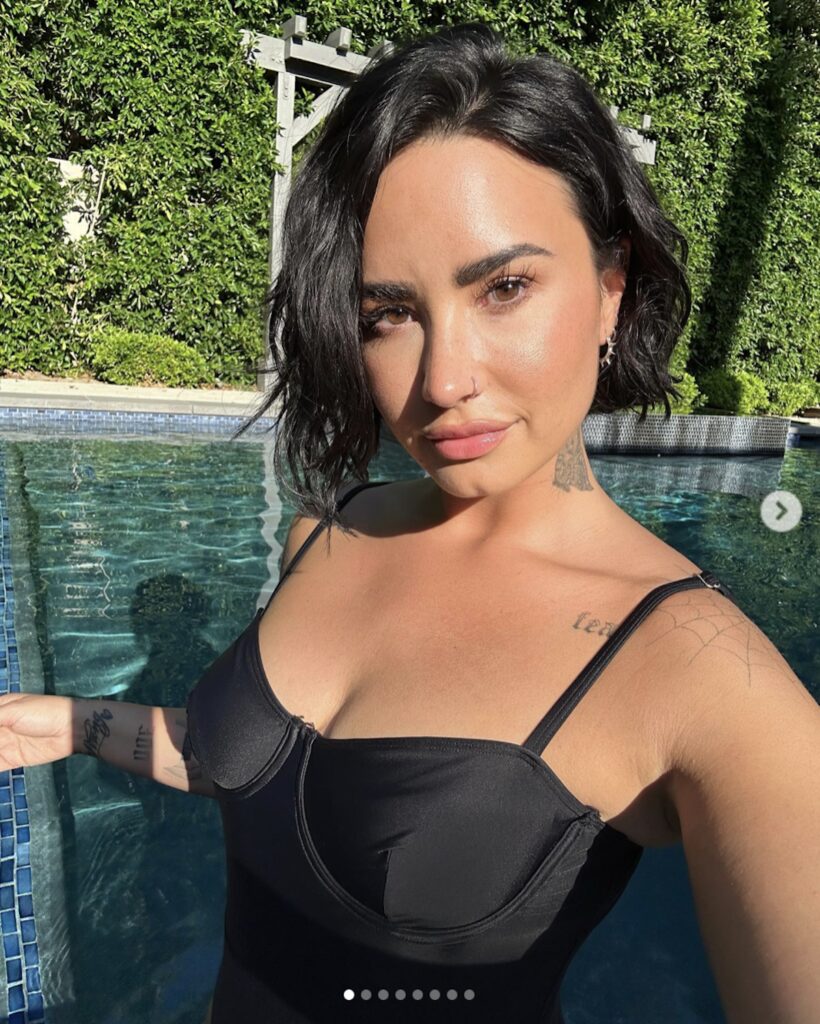 Demi Lovato in Two-Piece Workout Gear is "The Baddest on Earth" — Celebwell