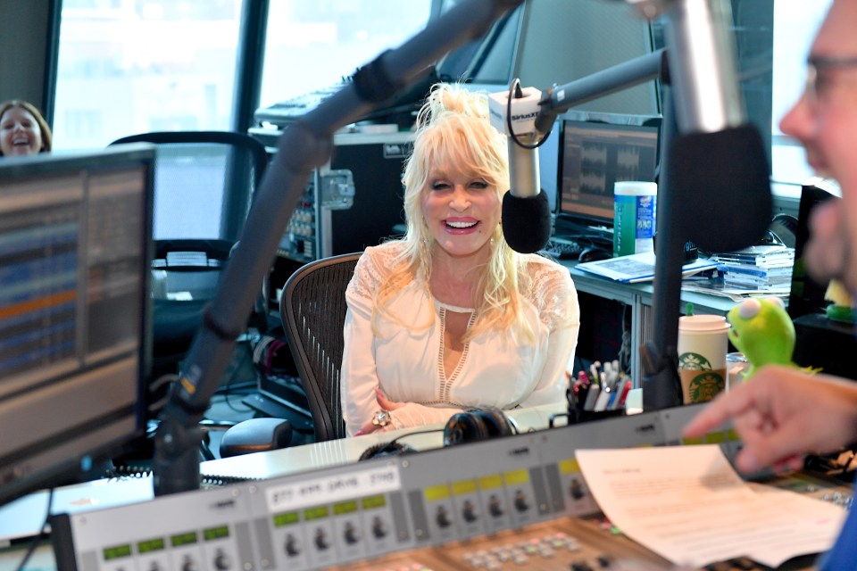 Dolly Parton at a SiriusXM interview.