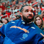 Drake attends Cleveland Cavaliers v Houston Rockets