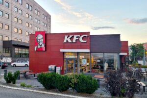 KFC restaurant in Wroclaw, Poland.