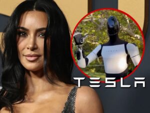 kim kardashian tesla robot