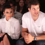 Kim Kardashian and Kris Humphries attend the Abbey Dawn by Avril Lavigne Spring 2012 fashion show on Sept. 12, 2011, in New York City.