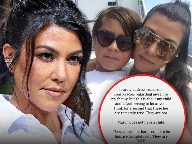 Kourtney Kardashian Blasts Rumor That 15-Year-Old Son Mason Has Kid