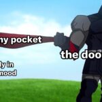 doorknob stuck on pocket meme with Superman