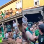 Uni of Pittsburgh party roof X RickyReports split main