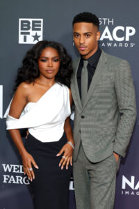 Ryan Destiny and Keith Powers attend  NAACP Image Awards Dinner