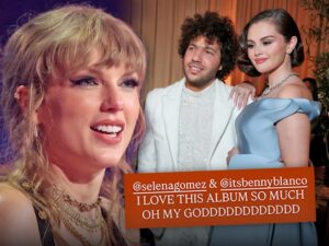 taylor swift benny blanco selena gomez getty instagram composite