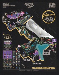 The Rolling Loud California 2025 Sitemap Is Here