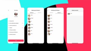 Screenshots of TikTok Family Pairing setting