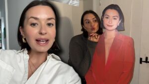 TikToker panics after discovering cardboard cutouts of herself at Walmart