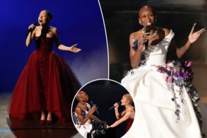 'Wicked' stars Cynthia Erivo, Ariana Grande open Oscars 2025