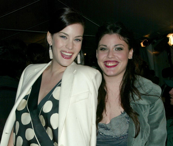 Liv Tyler and Mia Tyler attend the 2002 premiere of "Lord of the Rings."