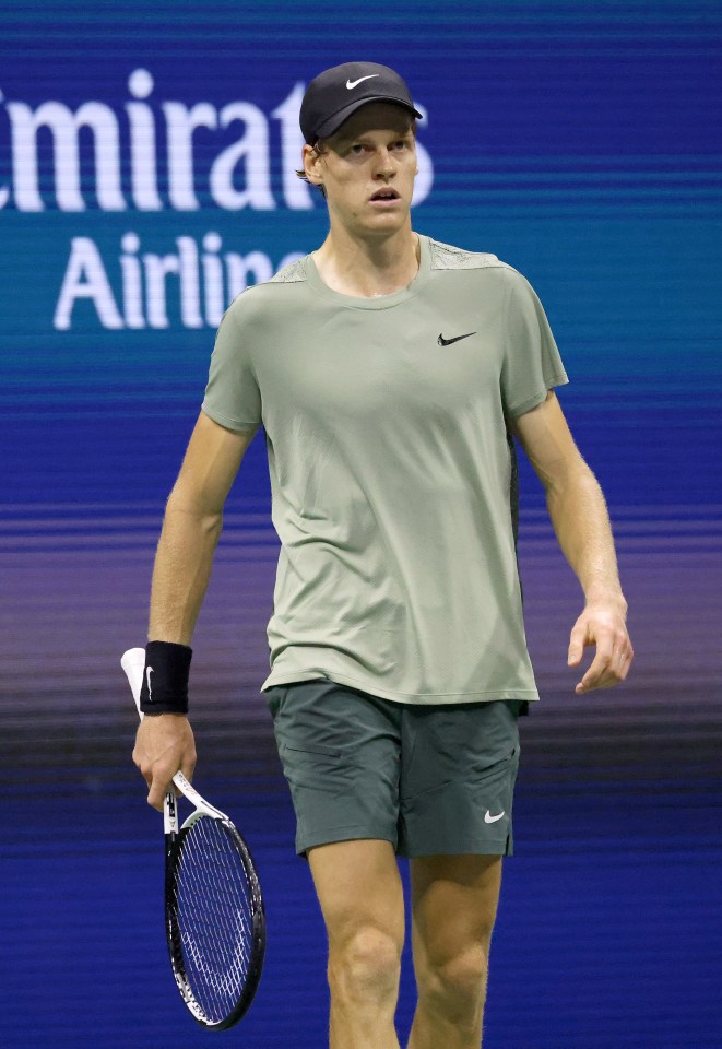 Jannik Sinner at the US Open.