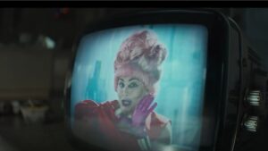 A vapid talk show as seen in season two of Andor.