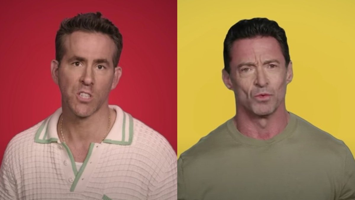 Ryan Reynolds and Hugh Jackman on the Tonight Show promoting Deadpool & Wolverine.