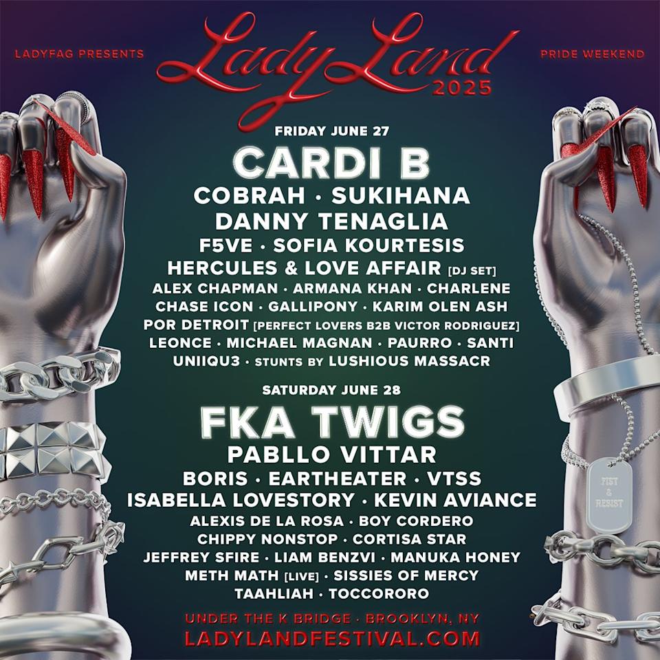 Cardi B, FKA Twigs, and Many Others are Set to Headline LadyLand Festival 2025