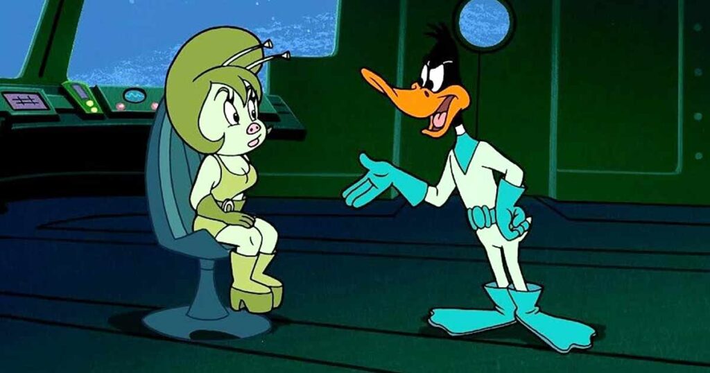 Duck Dodgers Standing Proud In Space Uniform