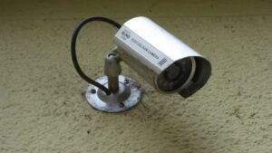 security camera pointing down