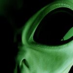 Close-up-view-of-alien-face