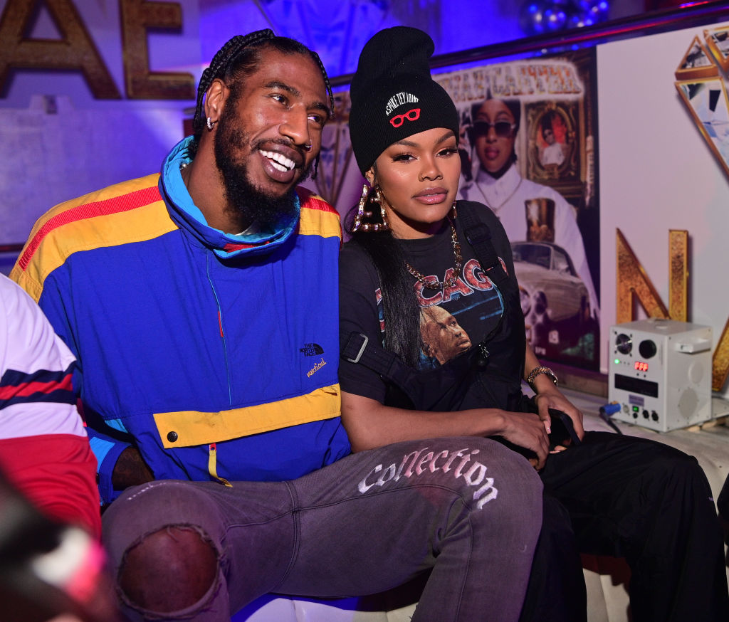 Iman Shumpert and Teyana Taylor attend Reginae Carter 22 Hot Girl Birthday Party