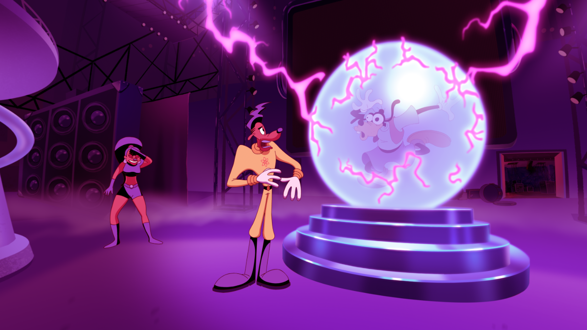 image from a goofy movie VR video concert with Powerline