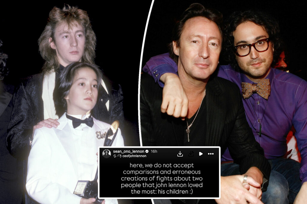 Sean Ono Lennon shares message about alleged feud with half-brother Julian