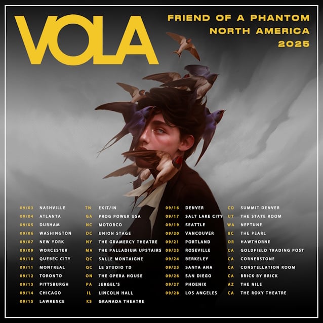 VOLA Announces September 2025 North American Tour, BLABBERMOUTH.NET Presale