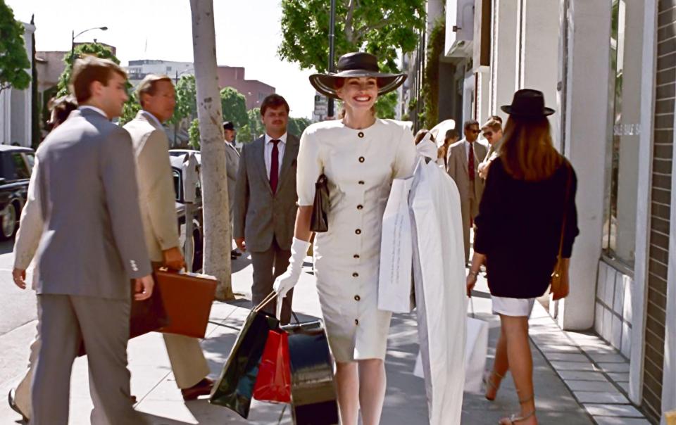 Julia Roberts in a scene from Pretty Woman.