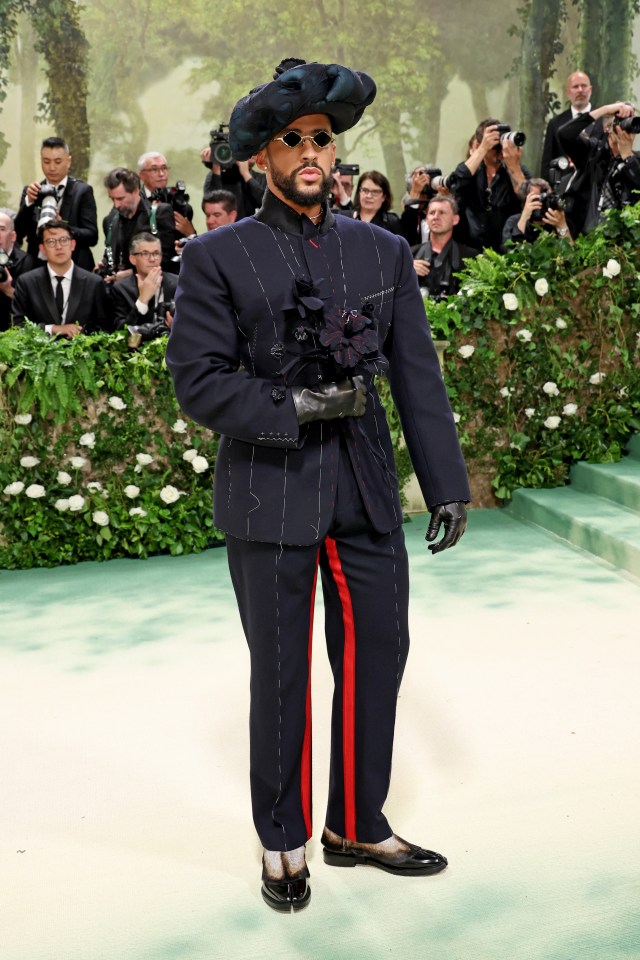 Bad Bunny at the Met Gala.