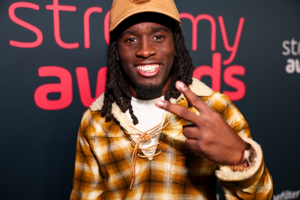 Kai Cenat at the 2023 Streamy Awards.