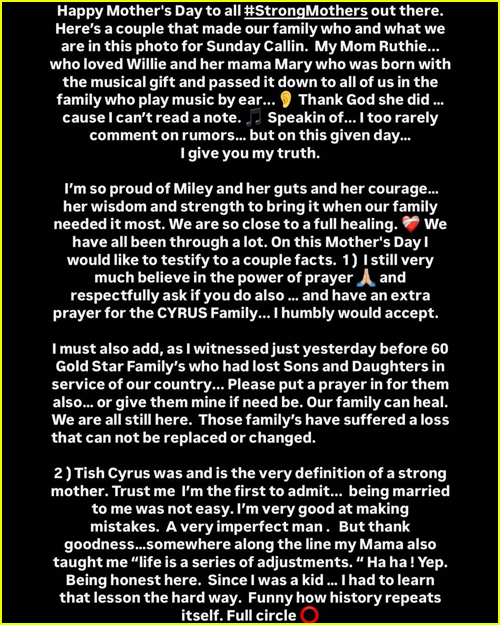 Billy Ray Cyrus Instagram