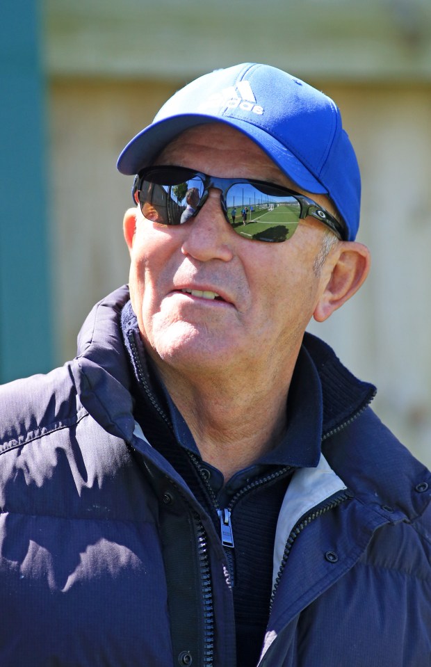 Tony Pulis, former manager, visiting Brighton football academy.