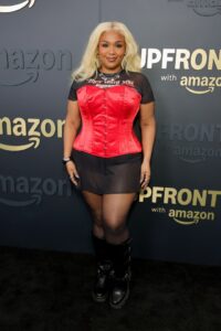 Lizzo at the Amazon MGM Studios 2025 Upfront.