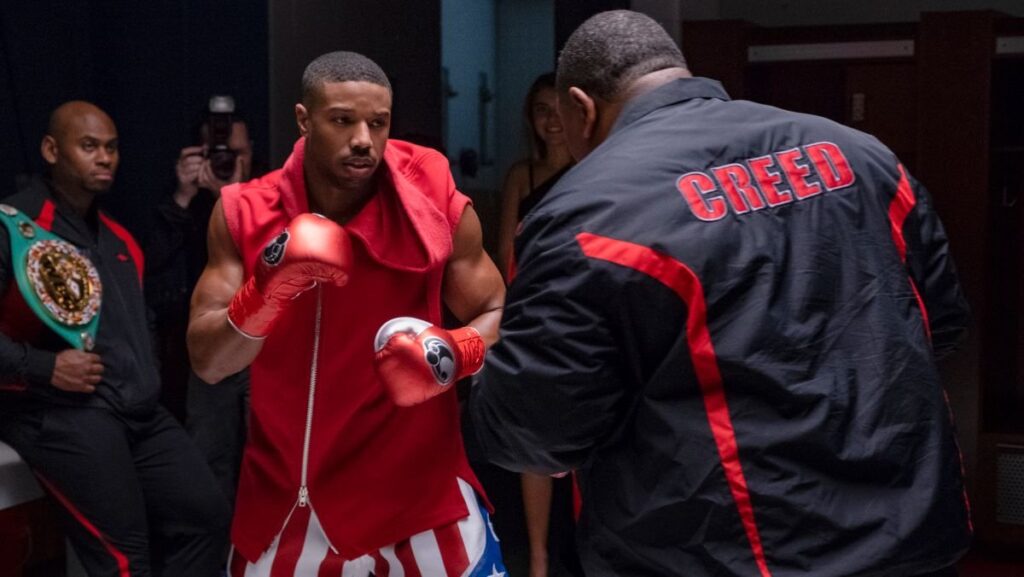image of adonis creed training at delphi gym in creed ii