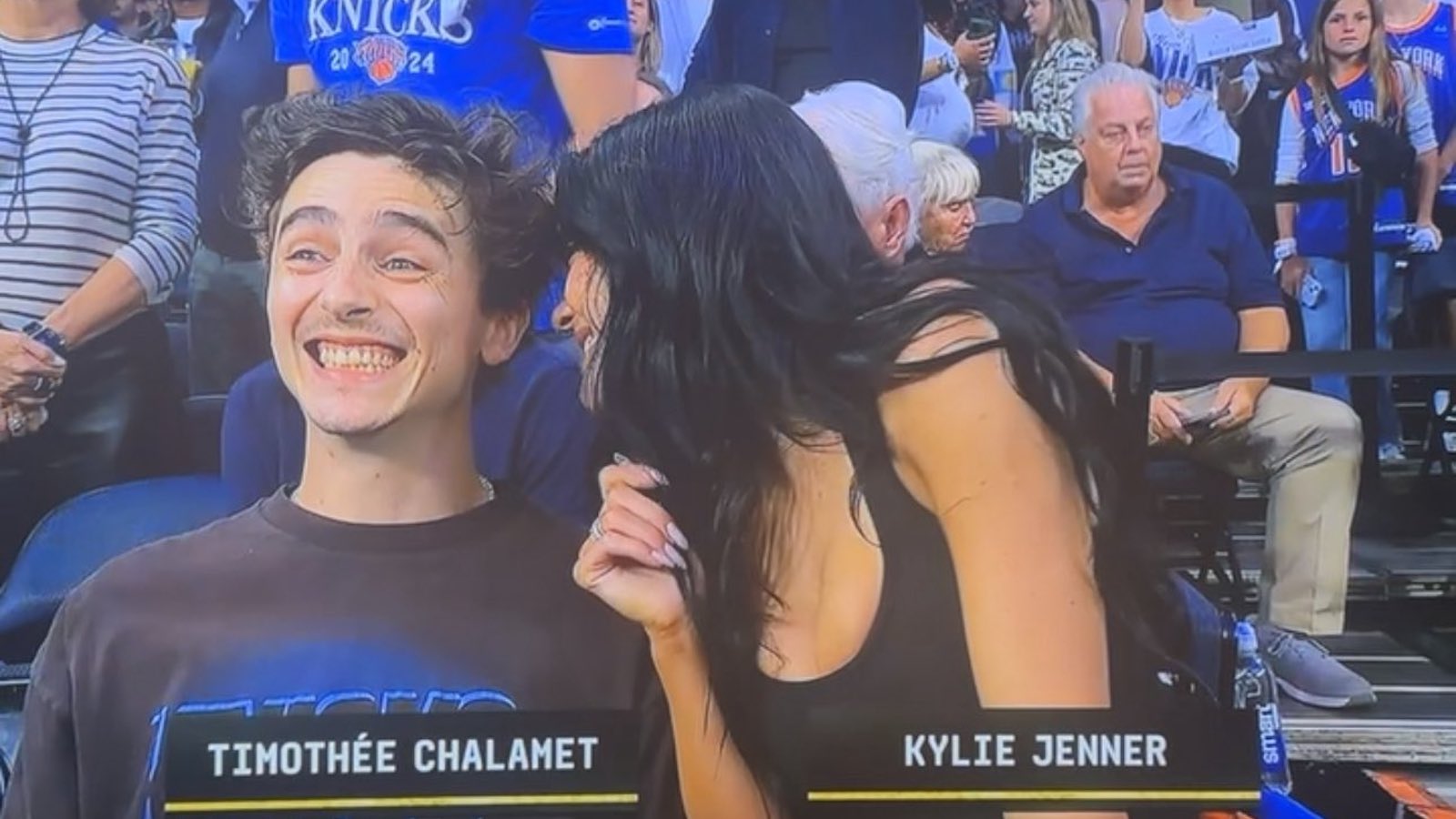 chalamet jenner knicks