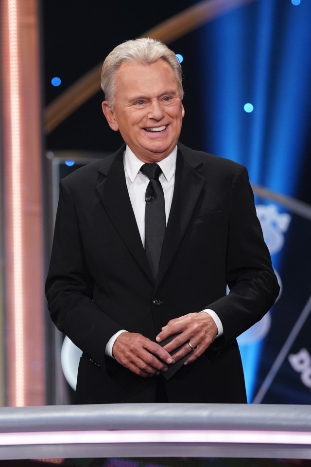 Pat Sajak hosting Celebrity Wheel of Fortune.