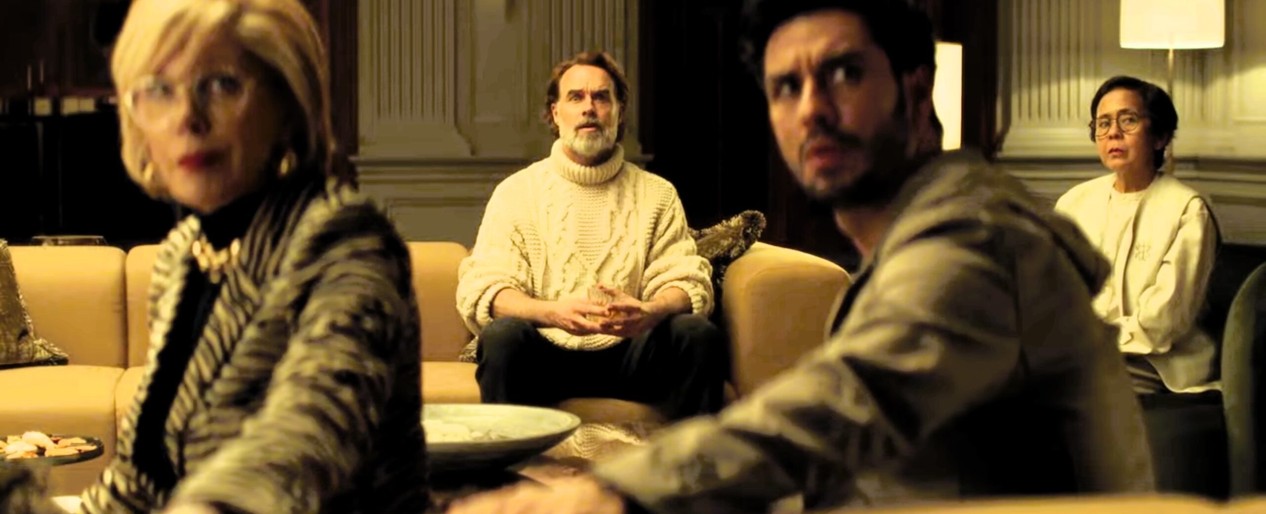 nine perfect strangers, christine baranski, murray bartlett, aras aydin