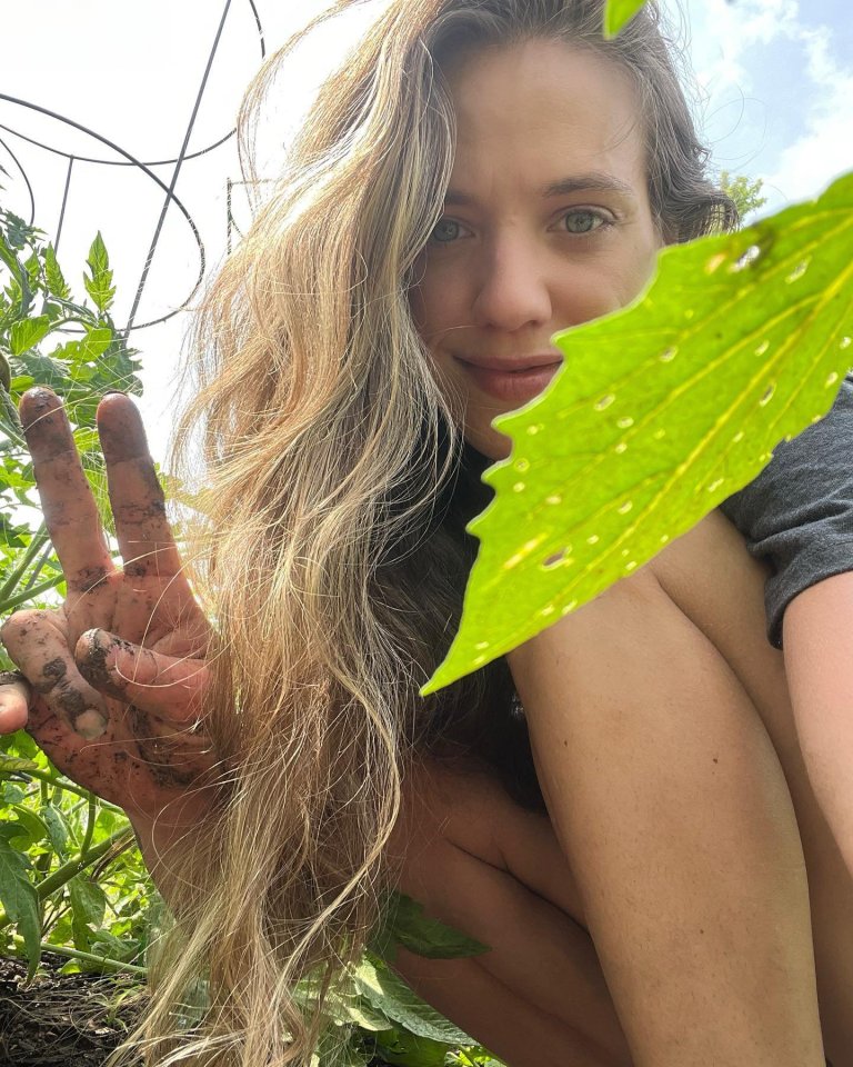 Tess grows her own vegetables and herbs
