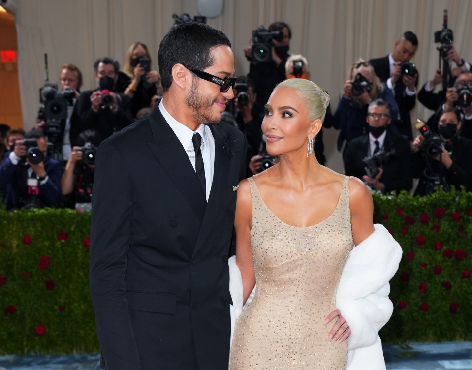 Pete Davidson and Kim Kardashian at the Met Gala.