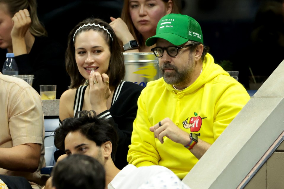 Elsie Hewitt and Jason Sudeikis at the US Open.