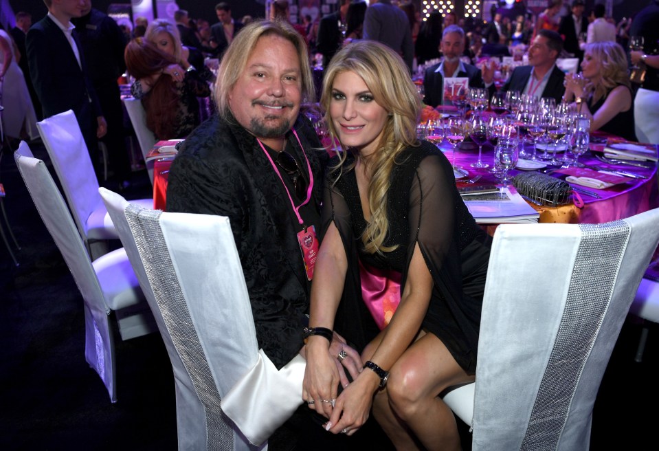 Vince Neil and Rain Hannah at the Keep Memory Alive Power of Love Gala.