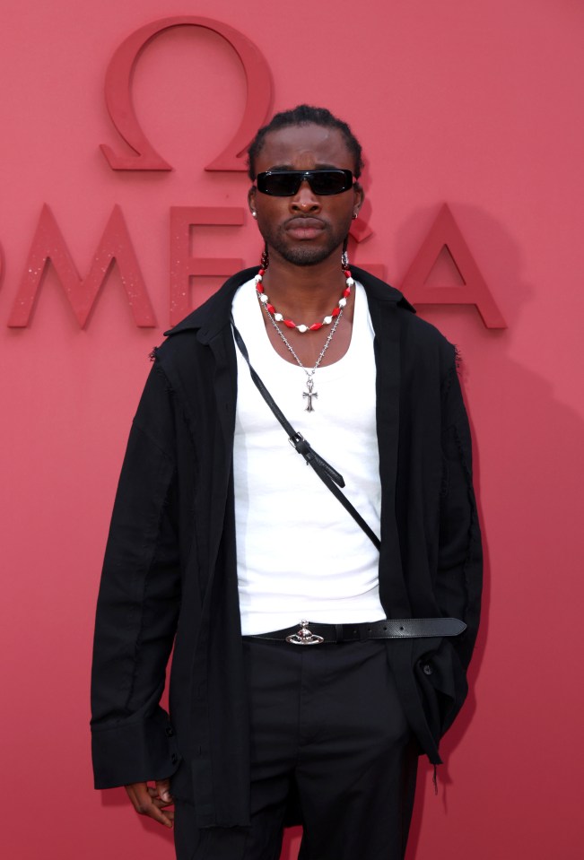Werenoi at the opening night of Omega House Paris 2024.